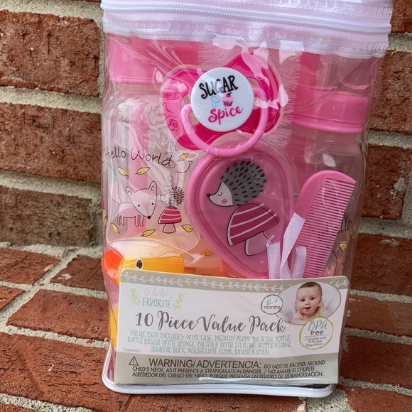 Le Bebe Favorite Baby Girl 10-Piece Pink Gift Set - Picture 2 of 9